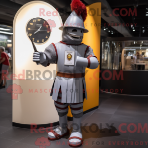 Gray Swiss Guard mascot...