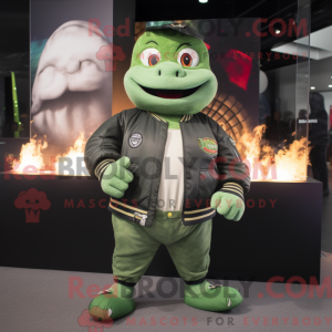 Green Fire Eater maskot...