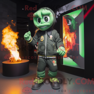 Postava maskota Green Fire...