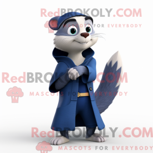 Navy Ferret maskot kostume...