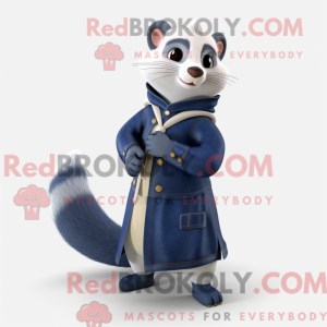 Navy Ferret mascot costume...
