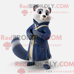 Navy Ferret mascottekostuum...