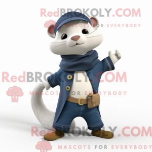 Navy Frettchen Maskottchen...