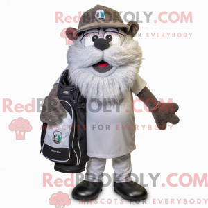 Gray Golf Bag mascot...