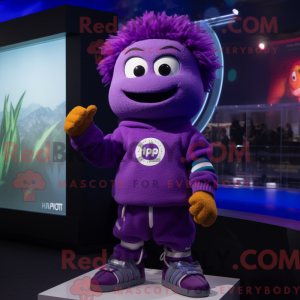 Purple Pho mascot costume...