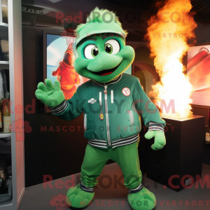 Green Fire Eater maskot...