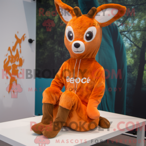 Orange Roe Deer mascot...