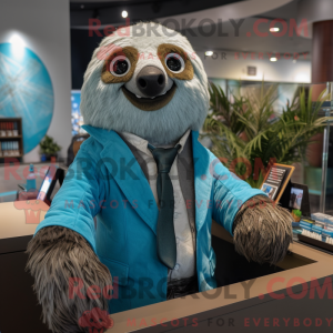 Cyan Sloth máscara de...