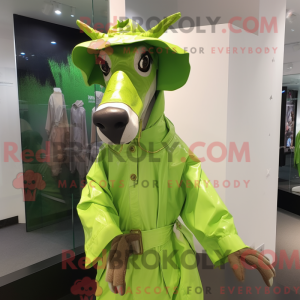 Postava maskota Lime Green...
