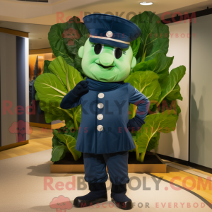 Navy spinat maskot kostume...