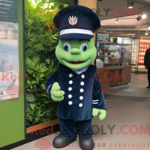 Navy Spinach mascot costume...