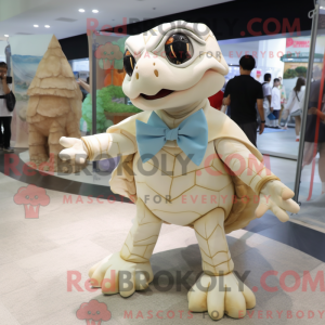 Cream Sea Turtle mascot...