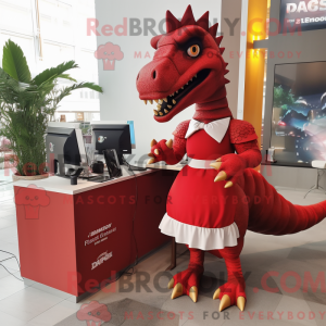 Personaggio mascotte rosso...