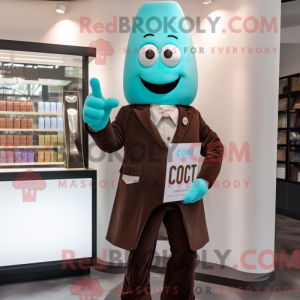 Cyan Chocolate Bars mascot...