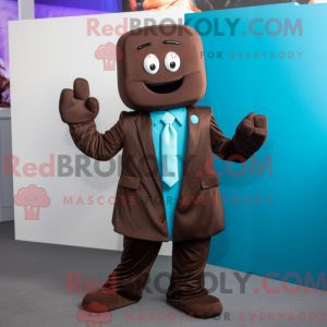 Cyan Chocolate Bars mascot...