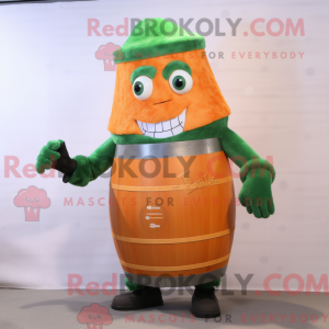 Orange Green Beer mascot...