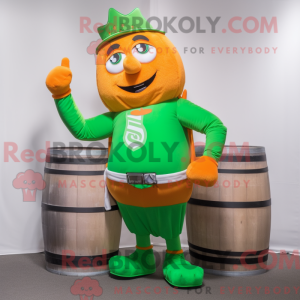 Orange Green Beer mascot...