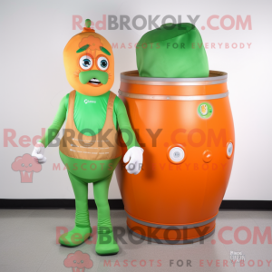 Orange Green Beer mascot...