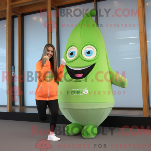 Peach Green Bean mascot...