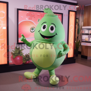 Postava maskota Peach Green...