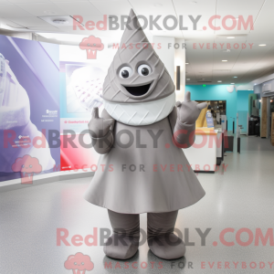 Maskotdraktfigure Grey Ice...