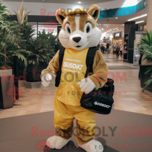 Gold Skunk Maskottchen...
