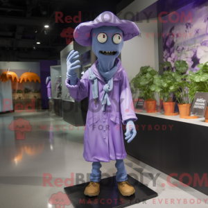 Lavendel-Zombie-Maskottchen...