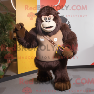 Brown Gorilla mascot...