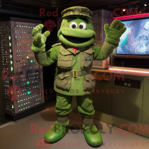 Green Soldier mascot...