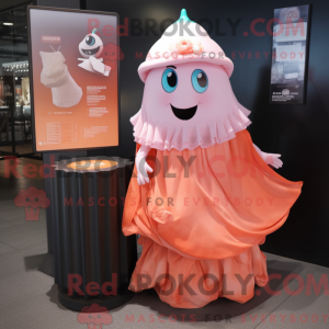 Peach Ghost Maskottchen...