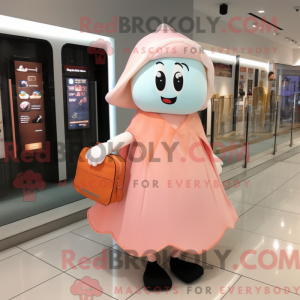 Peach Ghost mascot costume...
