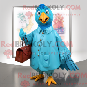 Cyan Pheasant mascot...