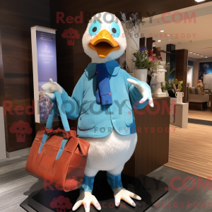 Sky Blue Geese mascot...