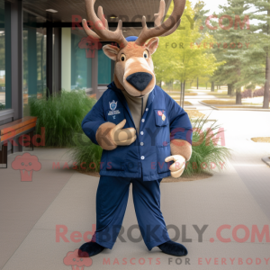 Navy Elk mascot costume...
