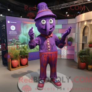 Purple Acrobat mascot...