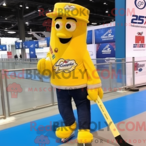 Yellow Ice Hockey Stick...