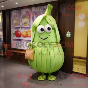 Lime Green Apricot mascot...