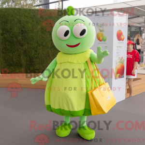 Lime Green Apricot mascot...