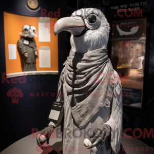 Silver Crow mascot costume...