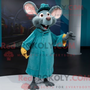 Cyan Ratatouille mascot...