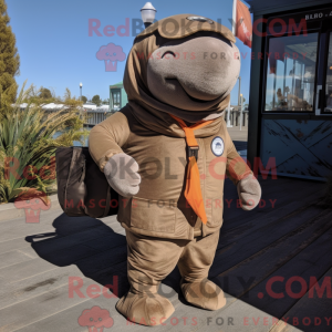 Disfraz de mascota Brown...