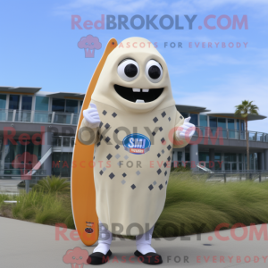 Cream Surfboard mascot...