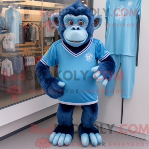 Blue Chimpanzee mascot...