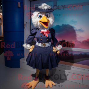 Navy Chicken mascot costume...
