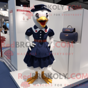 Navy Chicken mascot costume...