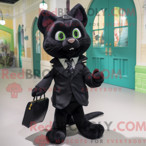 Máscara de gato preto com...