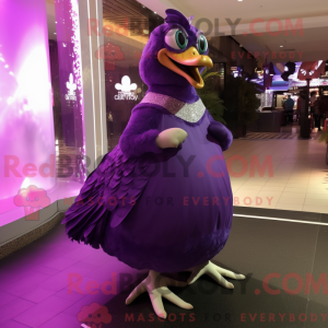 Lilla Quail maskot kostume...