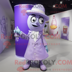 Lavender Soda Can mascot...