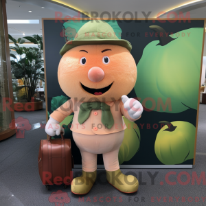 Peach Melon maskot kostume...