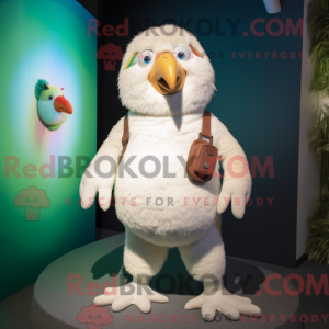 White Kiwi mascot costume...